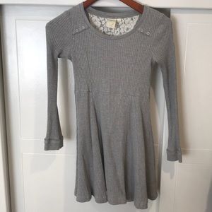 Grey long sleeve dress